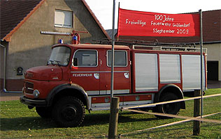 100 Jahre Feuerwehr - Banner - 2009